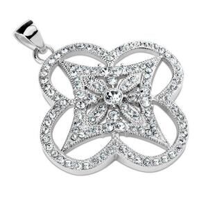 New stainless‎ steel gem paved Pendant